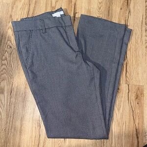 New York & company 8 patterned black & white straight leg trousers block design